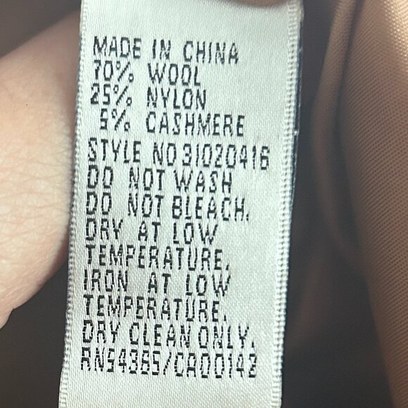 Vintage Nygard Camel Wool Cashmere Blazer Women's 16P Lined Classic Career Coat - Picture 4 of 6